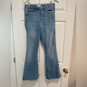 Frame Woman Denim Light Blue Boot Cut Jeans Size 2 Le One